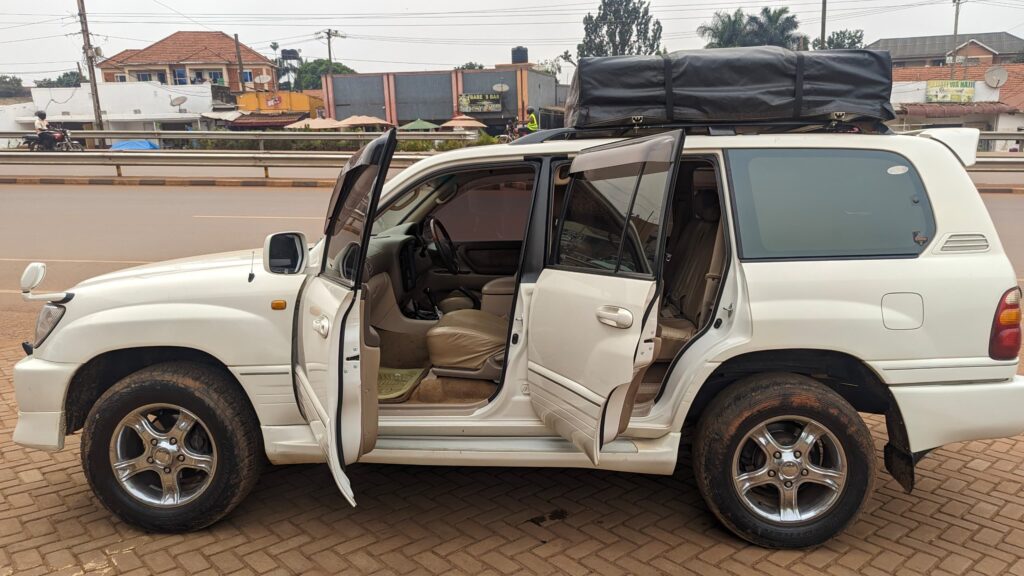 Uganda Car Rental with a rooftop tent