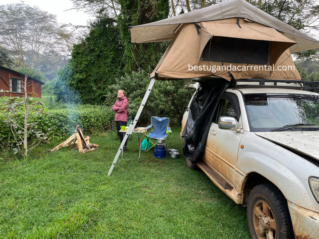 Uganda Car Rental with a rooftop tent